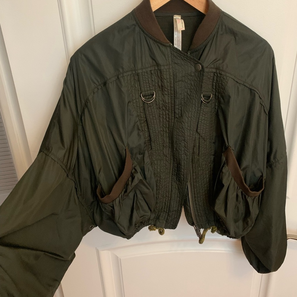 Fre people two piece bomber jacket and shorts set XS